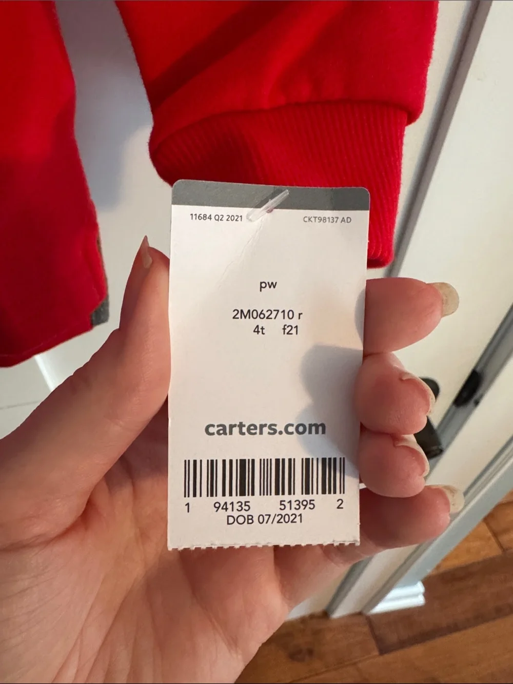 Carter's Red Sherpa-Lined Quarter-Zip Pullover - Kids